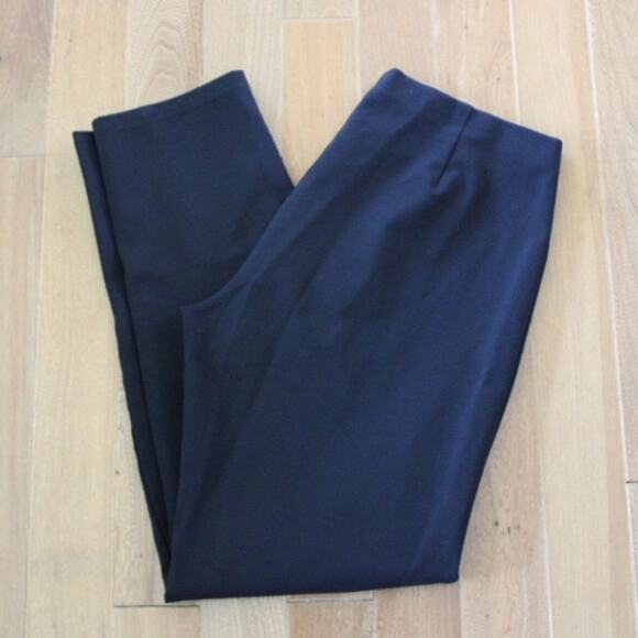 Eileen Fisher Pants - Eileen Fisher Black Tapered Skinny Dress‎ Pants Large Rayon Nylon Blend